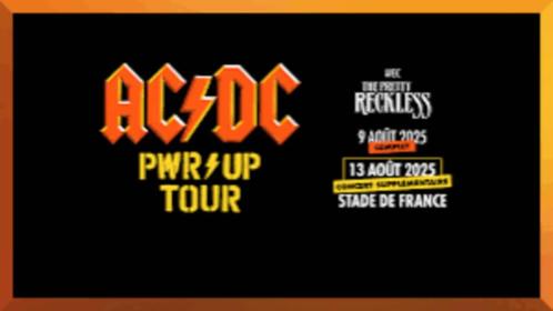 2 kaartjes voor het concert van ACDC Paris op zaterdag 9 aug, Tickets en Kaartjes, Concerten | Rock en Metal, Twee personen, Augustus