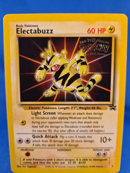 Electabuzz 2/53 - Wizards Black Star Promos, Hobby en Vrije tijd, Verzamelkaartspellen | Pokémon, Zo goed als nieuw, Verzenden