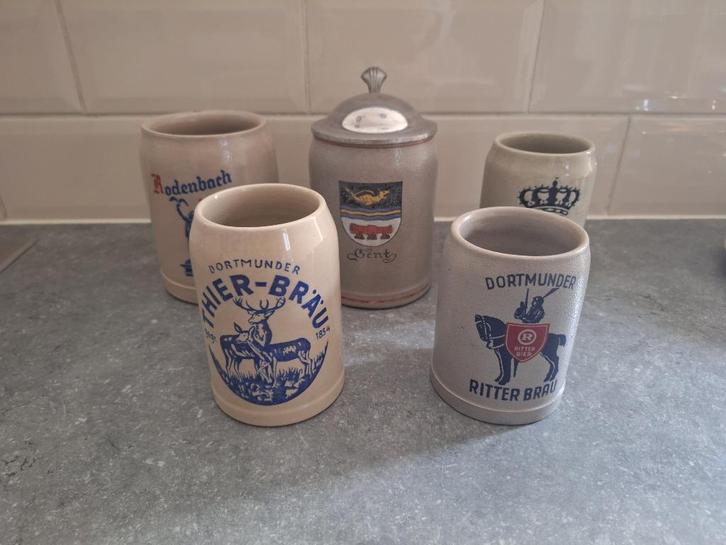 Diverse aardewerk bierpotten, Antiek en Kunst, Antiek | Keramiek en Aardewerk, Ophalen