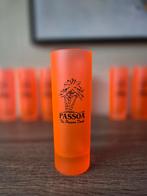 “Vintage Passoã longdrinkglazen – frosted neon oranje – 8st, Verzamelen, Ophalen of Verzenden