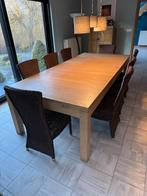 Table de salle à manger, Comme neuf, 100 à 150 cm, Enlèvement, Chêne