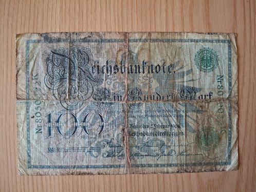 Oude bankbiljetten Duitsland Berlijn 100 Mark, Postzegels en Munten, Munten en Bankbiljetten | Verzamelingen, Bankbiljetten, Ophalen of Verzenden