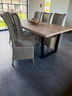 Tafel met stoelen afmeting 200x100, Ophalen, Zo goed als nieuw