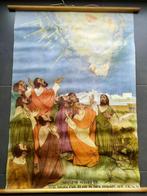 Affiche scolaire religieuse Ascension de Jésus, Antiquités & Art, Enlèvement ou Envoi, Histoire