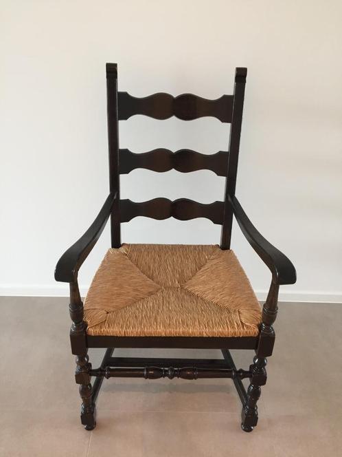 EIKEN STOELEN, SALONTAFEL, BUFFETKAST, BARKRUKKEN, SPIEGEL.., Huis en Inrichting, Stoelen, Stof, Ophalen