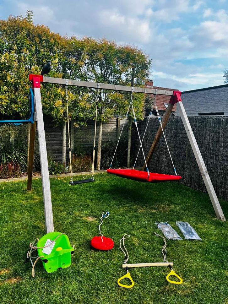 Schommel met veel extra’s, Kinderen en Baby's, Speelgoed | Buiten | Speeltoestellen, Zo goed als nieuw, Schommel, Ophalen