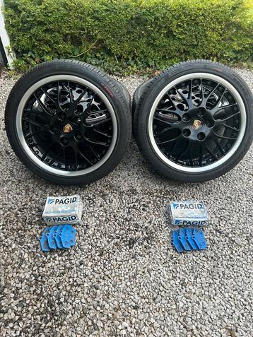 Porsche Sport Classic 18inch 2 delige wielen Pirelli banden beschikbaar voor biedingen