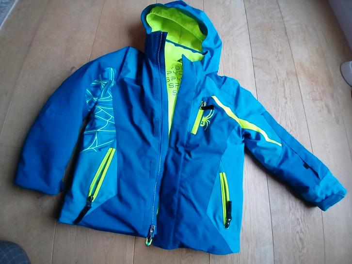 ZGAN skijas SPYDER + afneembare kap +gratis thermisch shirt, Kinderen en Baby's, Kinderkleding | Maat 128, Zo goed als nieuw, Jas