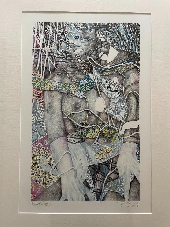 'Ancolie' (1983) - genummerd (58/300) - Pierre Vlerick, Antiek en Kunst, Kunst | Litho's en Zeefdrukken, Ophalen of Verzenden