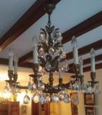 Luster met 2 wandlampen, Huis en Inrichting, Lampen | Kroonluchters, Ophalen, Gebruikt, Overige materialen, Klassiek