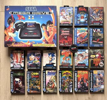 Sega Megadrive Aladdin Pack Console + Spellen beschikbaar voor biedingen