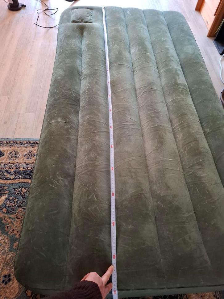 Luchtmatrassen FROYAK (dubbel en enkel persoons) + pomp, Caravanes & Camping, Tapis de couchage, Comme neuf, 1 personne, Enlèvement ou Envoi