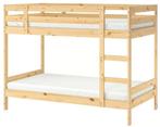 stapel bed hout 2 persoons, Huis en Inrichting, Ophalen, 90 cm, Tweepersoons, Minder dan 160 cm
