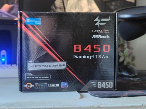 ASRock Fatal1ty B450 Gaming-ITX/ac, Computers en Software, Moederborden, Zo goed als nieuw, AMD, DDR4, Ophalen of Verzenden
