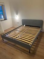 Lit Slattum gris Ikea 160x200cm en parfait état !, Maison & Meubles, Enlèvement, Comme neuf, Gris