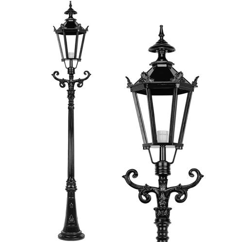 Kroonlantaarn Sauwerd - Staand - 275 cm, Tuin en Terras, Buitenverlichting, Nieuw, Staande lamp, Aluminium, Led, Ophalen of Verzenden
