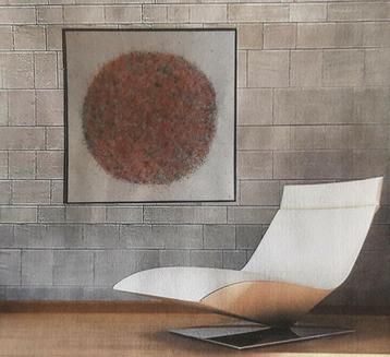Dit modern abstract schilderij heeft het weglaten van alle e beschikbaar voor biedingen