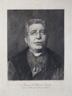 Henri van Haelen gravure "A Monsieur le Chanoine Cauchie-", Antiquités & Art, Enlèvement