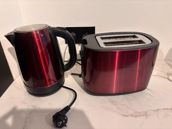 Waterkoker en broodrooster philips, Elektronische apparatuur, Broodroosters, Gebruikt, Ophalen