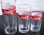 Set 3 x Coca Cola glas met rode band Trink Coca-Cola Coke, Verzamelen, Ophalen of Verzenden, Nieuw