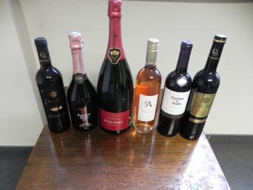 Assortiment wijnen rood , Rose ,Prosecco e.d 