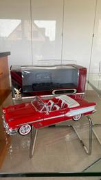 Luxe editie Pontiac Bonneville 1958 1:18 nikkel in doos, Nieuw, Overige merken, Auto