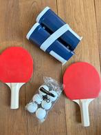 Tafeltennis Set: 2 rackets, 6 ballen en net, Ophalen, Nieuw, Tafel Indoor