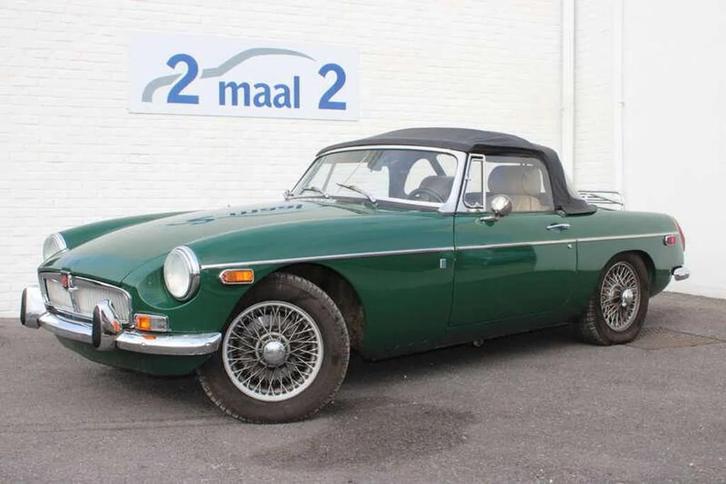 MG B Cabriolet 1.8i (bj 1971), Auto's, Oldtimers, Bedrijf, Te koop, Lederen bekleding, Open dak, MG, Benzine, Cabriolet, 2 deurs
