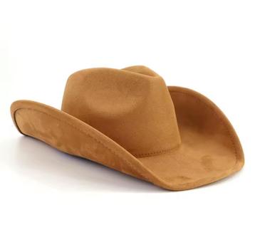 Cowboy Hoed Khaki In Suède (Nieuw)  beschikbaar voor biedingen