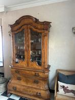antieke wortelnoten vitrinekast/buffetkast, Antiek en Kunst, Antiek | Meubels | Kasten, Ophalen of Verzenden