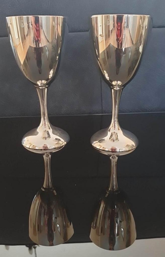 Twee Antieke mooi bekkers., Antiek en Kunst, Antiek | Glaswerk en Kristal, Verzenden