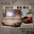 Oude folder Austin Mini MK2, Boeken, Auto's | Folders en Tijdschriften, Zo goed als nieuw, Ophalen