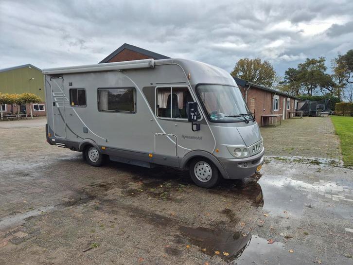 Mooie ruime Hymer mobilhome met hefbed, Caravans en Kamperen, Mobilhomes, Particulier, tot en met 5, Integraal, Hymer, Fiat, Diesel