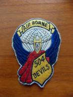 WW2 US AIRBORNE 504 P.I.R. PATCH (ORIGINEEL), Verzamelen, Ophalen of Verzenden, Landmacht, Embleem of Badge