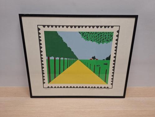 Joseph Willaert (1936-2014) landschap ( lijst 68 x 62 cm), Antiek en Kunst, Kunst | Litho's en Zeefdrukken, Ophalen