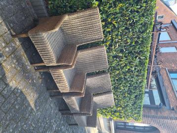 Rieten stoelen beschikbaar voor biedingen