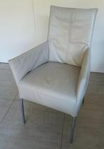 Lederen comfortable eetkamerstoelen (5), Huis en Inrichting, Stoelen, Ophalen, Gebruikt, Leer, Tijdloos