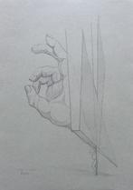 FELIX DE BOECK / HAND / ZW-W LITHO / 45x32cm, Antiek en Kunst, Ophalen of Verzenden