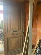 Antieke eiken buitendeur, Gebruikt, 215 cm of meer, Buitendeur, Hout