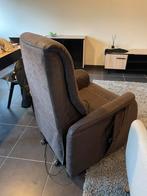 Elektrische Lederen Relaxzetel, Huis en Inrichting, Fauteuils, Ophalen, Gebruikt