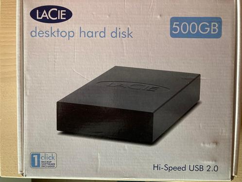 Lacie 500 Gb external HD, Informatique & Logiciels, Disques durs, Utilisé, Desktop, Externe, USB, Enlèvement