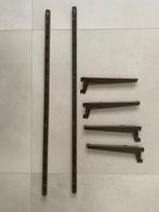 2 crémaillères + 4 consoles, Enlèvement, Utilisé