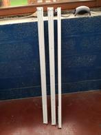 3 dubbele gordijnrails, Ophalen, Nieuw, Wit, 100 tot 150 cm