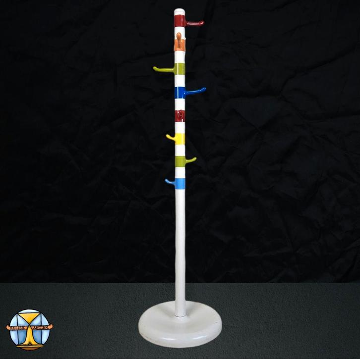 Kleurrijke Vintage Ikea Staande Kinder Kapstok (Krokig), Huis en Inrichting, Woonaccessoires | Kapstokken, Gebruikt, Staande kapstok