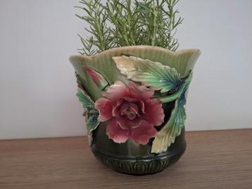Pot de fleurs vintage en porcelaine, Enlèvement ou Envoi, Comme neuf