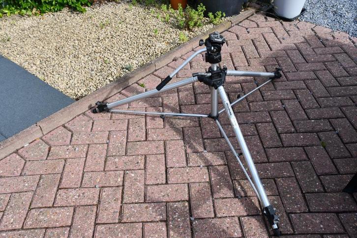 manfrotto MA117 statiefstatief + 118 balhoofd (185 cm / 8 K), Audio, Tv en Foto, Fotografie | Statieven en Balhoofden, Gebruikt