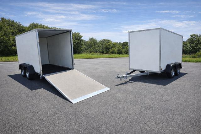 gesloten aanhangwagen met laadklep, Auto diversen, Aanhangers en Bagagewagens, Nieuw, Ophalen