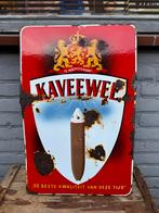 Panneau publicitaire en émail pour cigares KAVEEWEE, Enlèvement ou Envoi, Utilisé, Panneau publicitaire