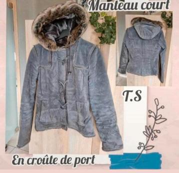 Veste d'hiver pour femme-grise-In Extenso-T.S 