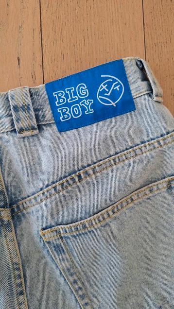 Big boy unisex light blue jeans maat SMALL  beschikbaar voor biedingen